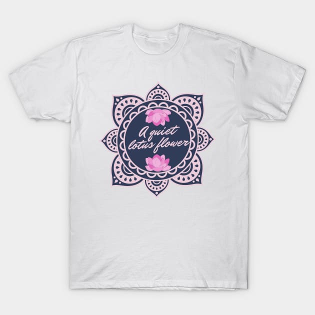 Purple Flower Luxurious Health and Wellness Lifest T-Shirt by MeKong